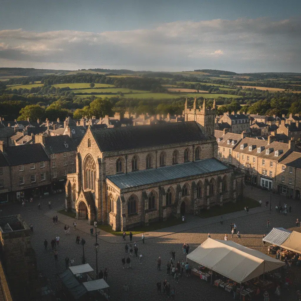 Hexham Market at the Victorian station